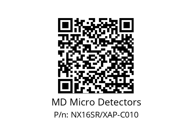   MD Micro Detectors NX16SR/XAP-C010