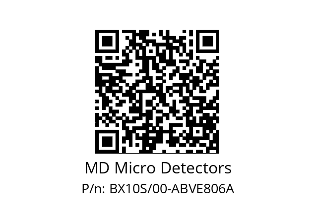   MD Micro Detectors BX10S/00-ABVE806A