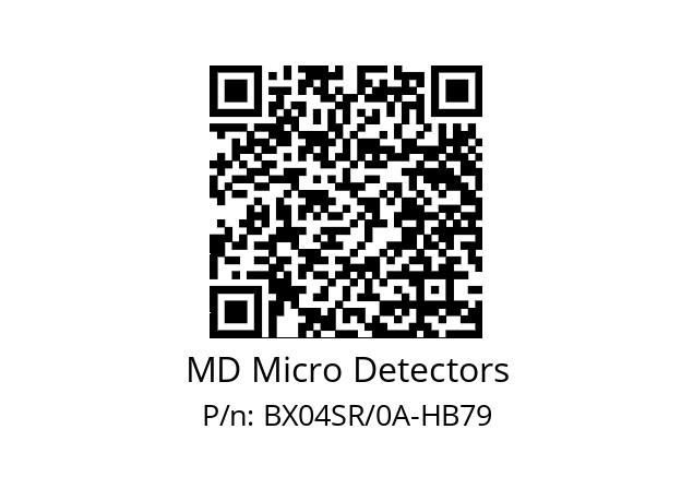   MD Micro Detectors BX04SR/0A-HB79