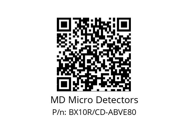   MD Micro Detectors BX10R/CD-ABVE80