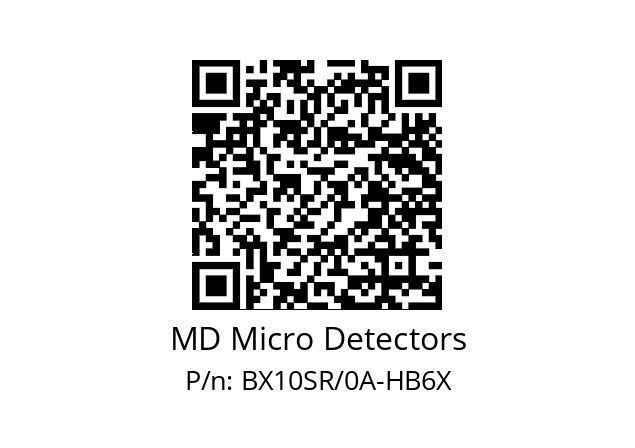   MD Micro Detectors BX10SR/0A-HB6X