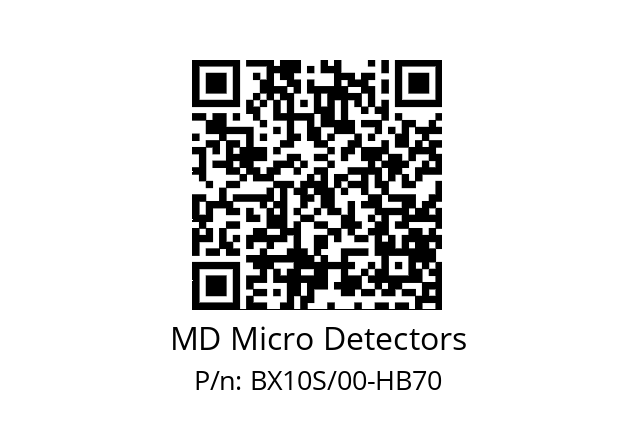   MD Micro Detectors BX10S/00-HB70