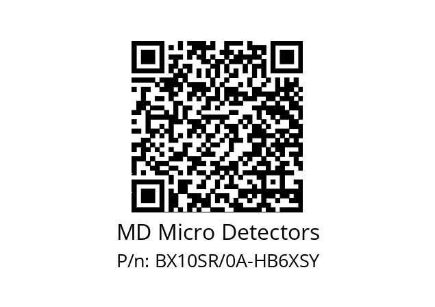   MD Micro Detectors BX10SR/0A-HB6XSY