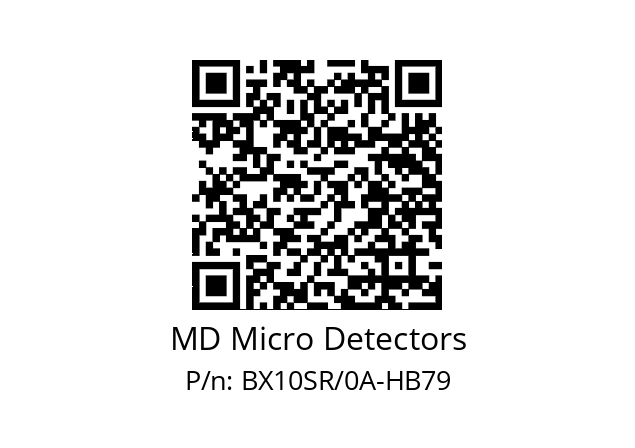   MD Micro Detectors BX10SR/0A-HB79