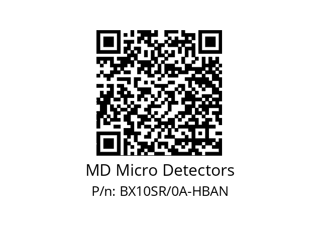   MD Micro Detectors BX10SR/0A-HBAN