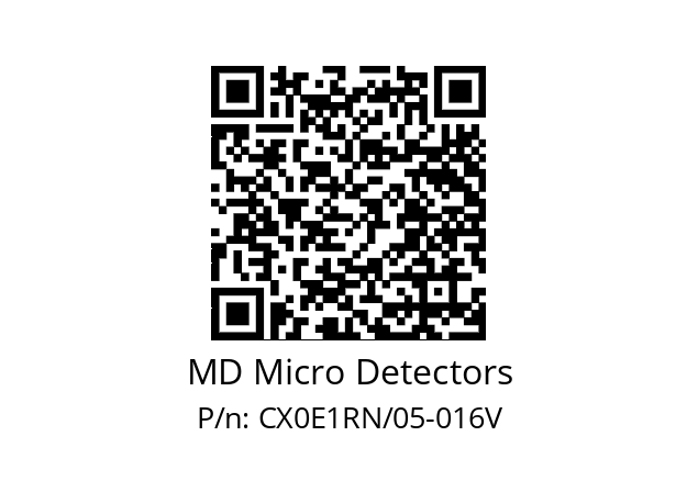   MD Micro Detectors CX0E1RN/05-016V