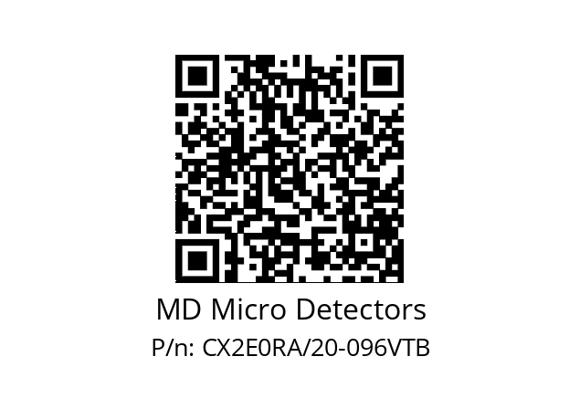   MD Micro Detectors CX2E0RA/20-096VTB