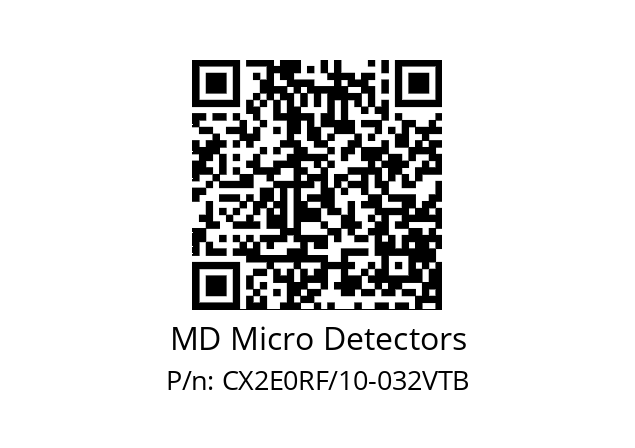   MD Micro Detectors CX2E0RF/10-032VTB