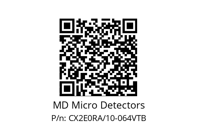   MD Micro Detectors CX2E0RA/10-064VTB