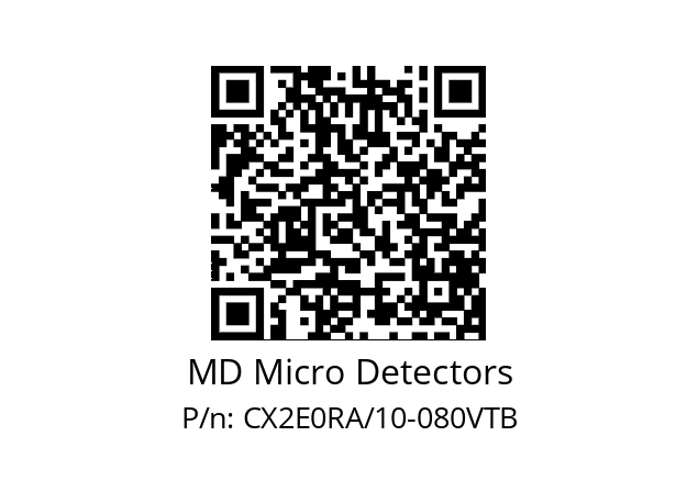   MD Micro Detectors CX2E0RA/10-080VTB