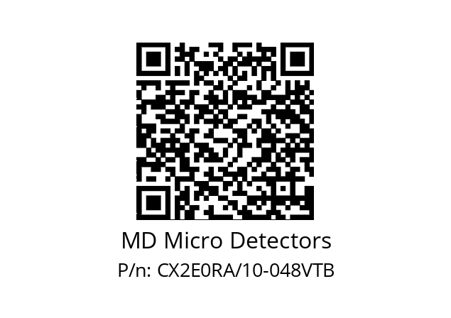   MD Micro Detectors CX2E0RA/10-048VTB