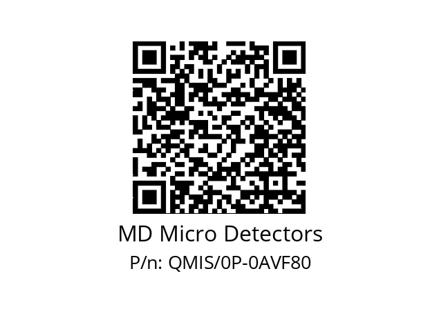   MD Micro Detectors QMIS/0P-0AVF80