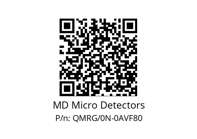   MD Micro Detectors QMRG/0N-0AVF80