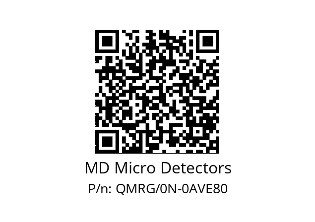   MD Micro Detectors QMRG/0N-0AVE80