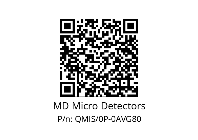   MD Micro Detectors QMIS/0P-0AVG80