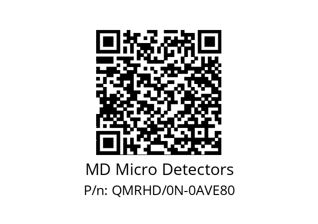   MD Micro Detectors QMRHD/0N-0AVE80