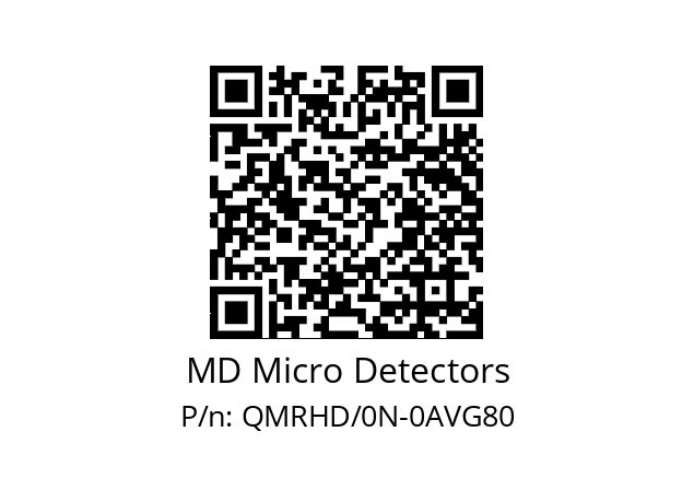   MD Micro Detectors QMRHD/0N-0AVG80