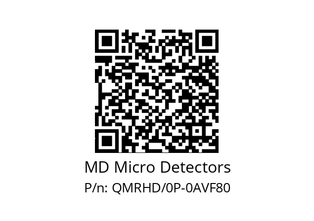   MD Micro Detectors QMRHD/0P-0AVF80