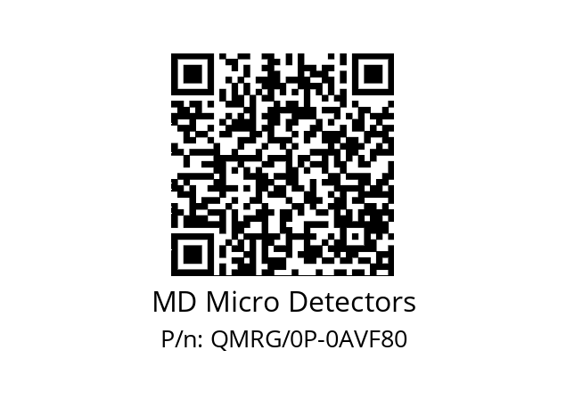   MD Micro Detectors QMRG/0P-0AVF80