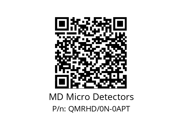   MD Micro Detectors QMRHD/0N-0APT