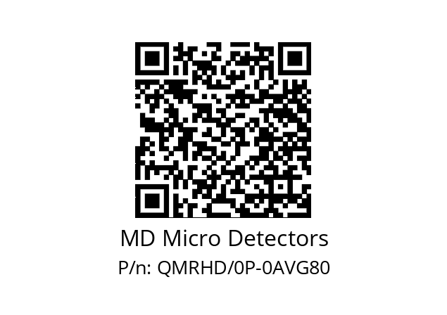   MD Micro Detectors QMRHD/0P-0AVG80