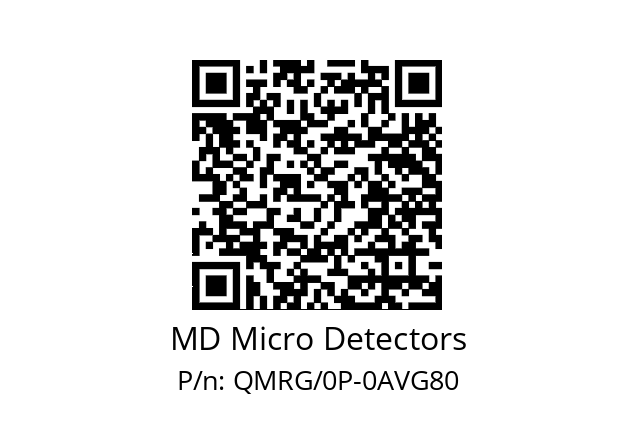   MD Micro Detectors QMRG/0P-0AVG80