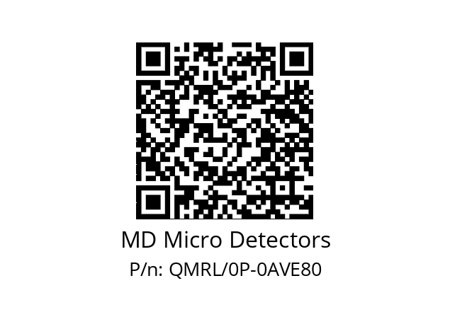   MD Micro Detectors QMRL/0P-0AVE80