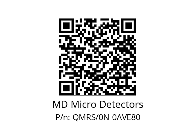   MD Micro Detectors QMRS/0N-0AVE80