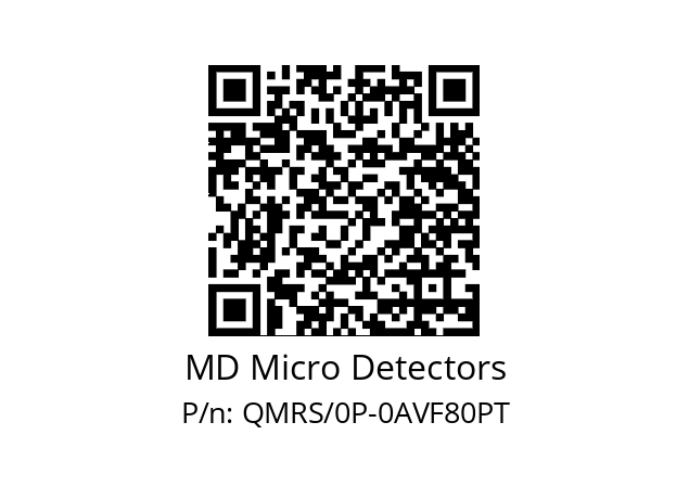   MD Micro Detectors QMRS/0P-0AVF80PT