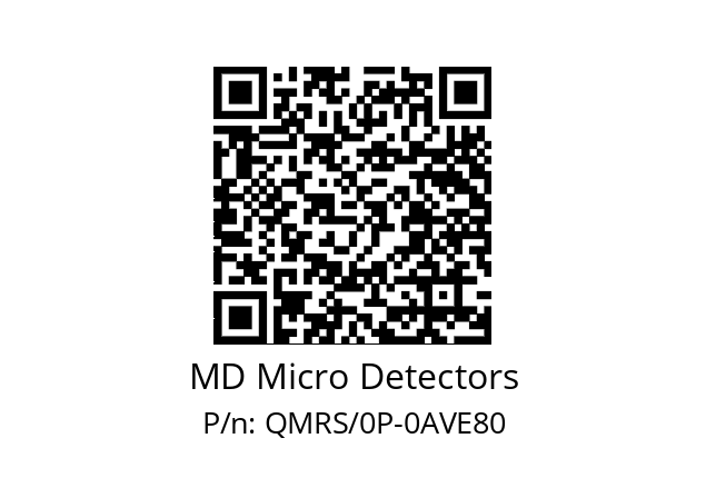   MD Micro Detectors QMRS/0P-0AVE80