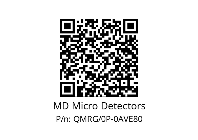   MD Micro Detectors QMRG/0P-0AVE80