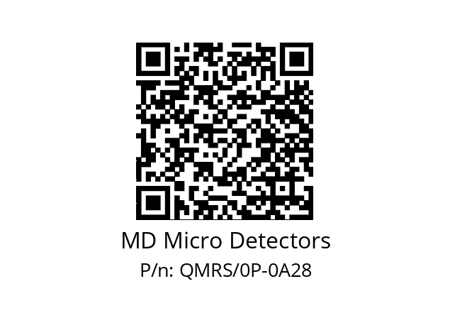   MD Micro Detectors QMRS/0P-0A28