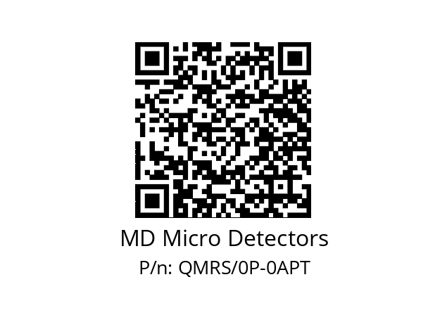   MD Micro Detectors QMRS/0P-0APT