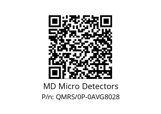   MD Micro Detectors QMRS/0P-0AVG8028