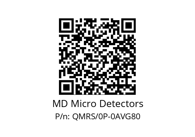   MD Micro Detectors QMRS/0P-0AVG80