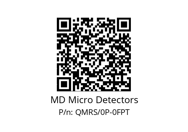   MD Micro Detectors QMRS/0P-0FPT