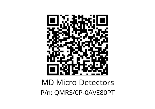   MD Micro Detectors QMRS/0P-0AVE80PT