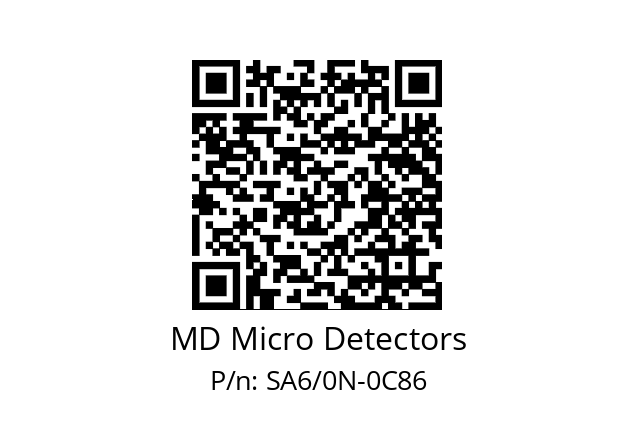   MD Micro Detectors SA6/0N-0C86