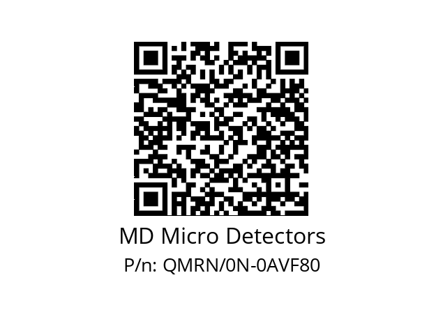   MD Micro Detectors QMRN/0N-0AVF80