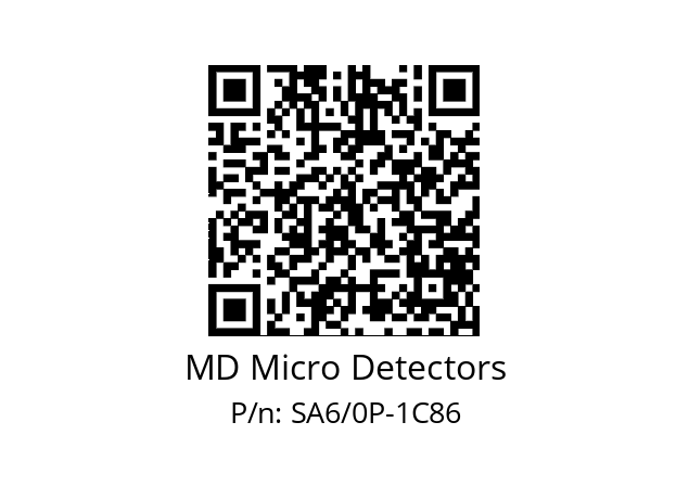   MD Micro Detectors SA6/0P-1C86