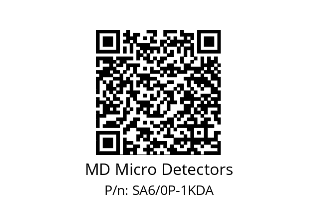   MD Micro Detectors SA6/0P-1KDA