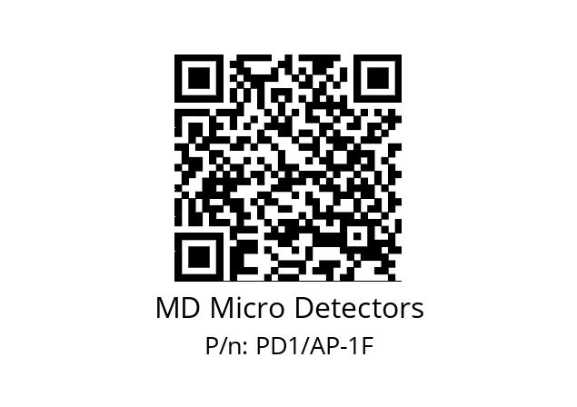   MD Micro Detectors PD1/AP-1F