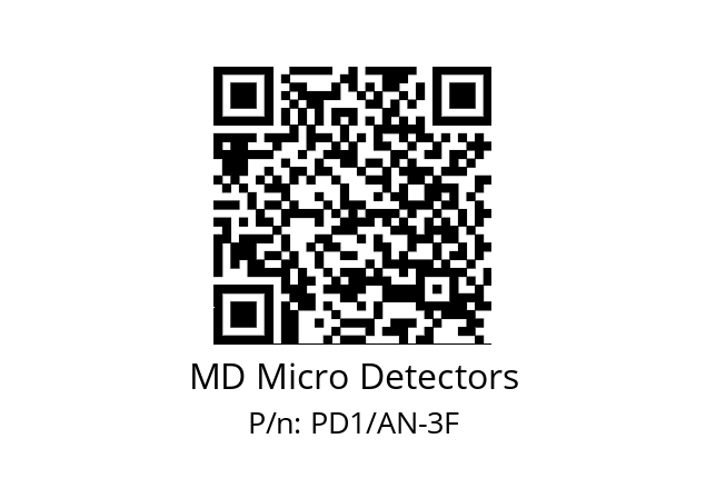   MD Micro Detectors PD1/AN-3F