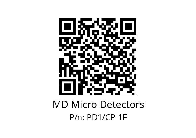   MD Micro Detectors PD1/CP-1F