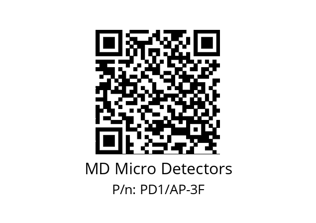   MD Micro Detectors PD1/AP-3F