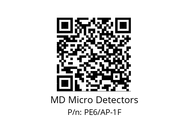   MD Micro Detectors PE6/AP-1F