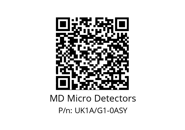   MD Micro Detectors UK1A/G1-0ASY