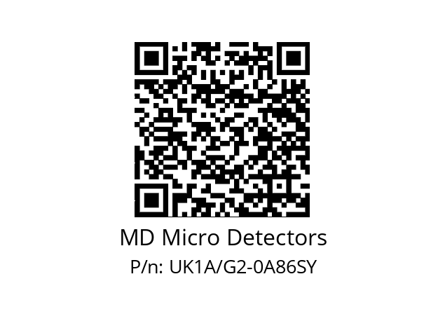   MD Micro Detectors UK1A/G2-0A86SY