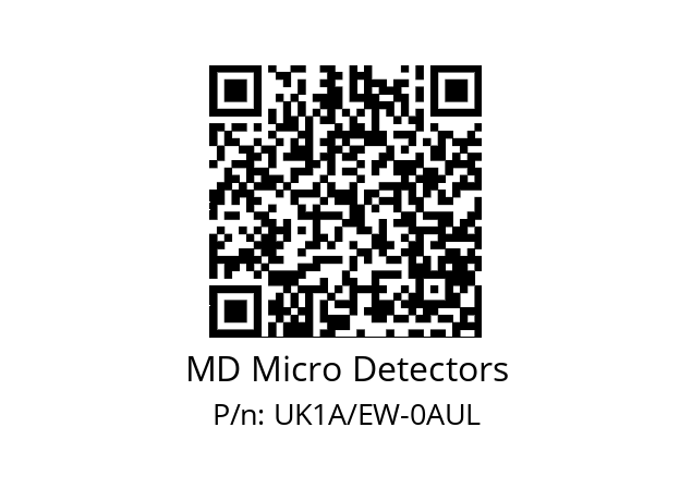   MD Micro Detectors UK1A/EW-0AUL