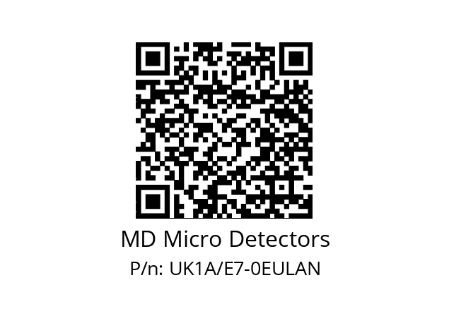   MD Micro Detectors UK1A/E7-0EULAN